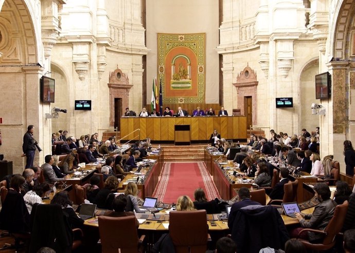 La consejera de Salud responde en el Pleno del Parlamento de Andalucía