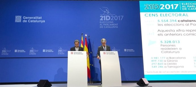 El delegat I.Millo i el secretari tècnic d'Interior J.A.Puigserver.