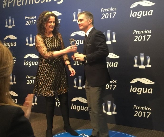 El director general del Agua, Miguel Ángel del Amor, recoge el galardón 
