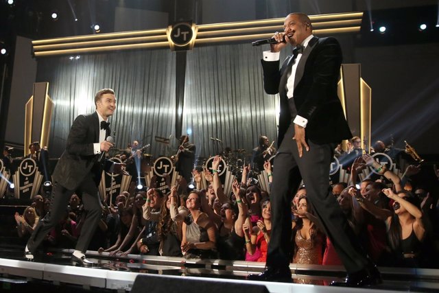 Jay Z y Justin Timberlake en los Grammy