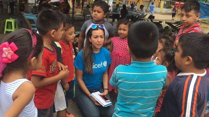 UNICEF proporciona ajuda als nens afectats emocionalment després dels sismes