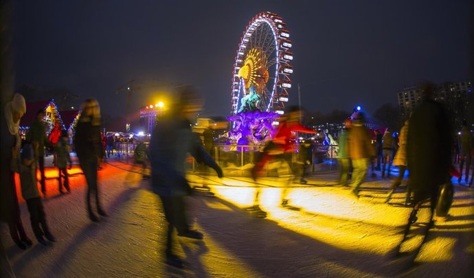 Pista de hielo en Berlín