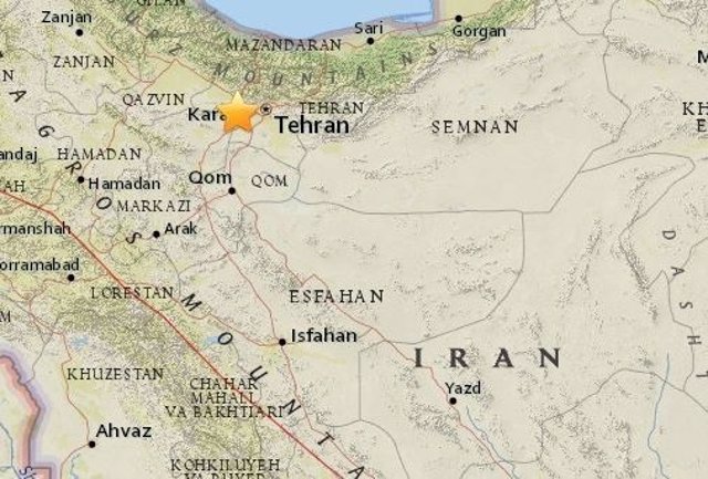 Terremoto de magnitud 5,2 en los alrededores de Teherán