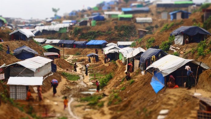 Campamento de refugiados rohingya en Bangladesh