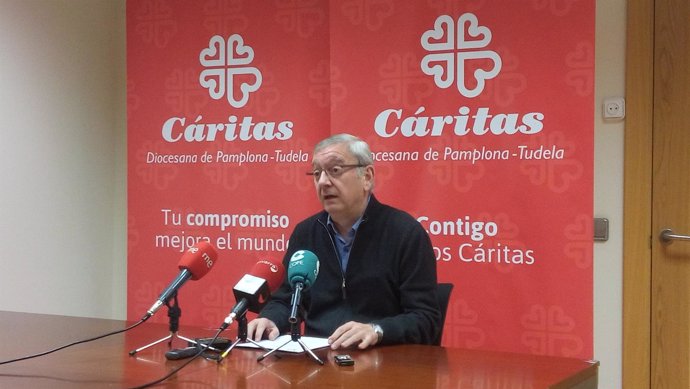 El director de Cáritas, Ángel Iriarte
