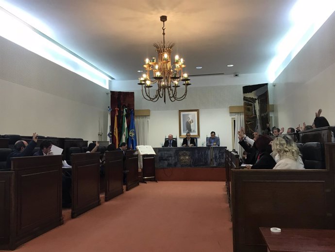 Pleno en la Diputación de Huelva. 