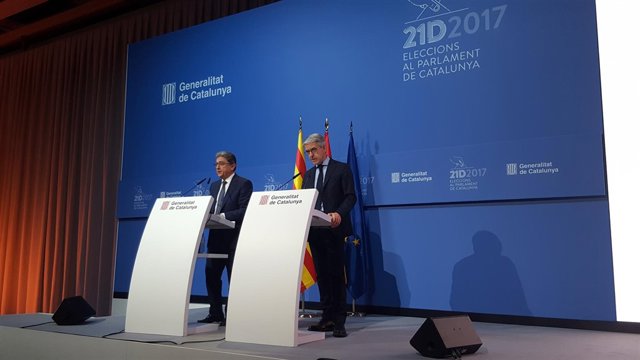 Enric Millo (delegado del Gobierno en Catalunya) Juan Antonio Puigserver