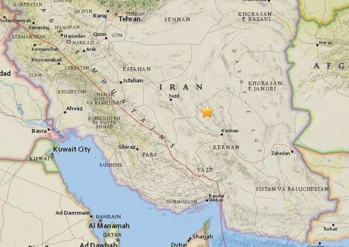 Terremoto de magnitud 5,2 en el sureste de Irán
