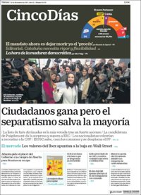 Las portadas de los periódicos económicos de hoy, viernes 22 de diciembre