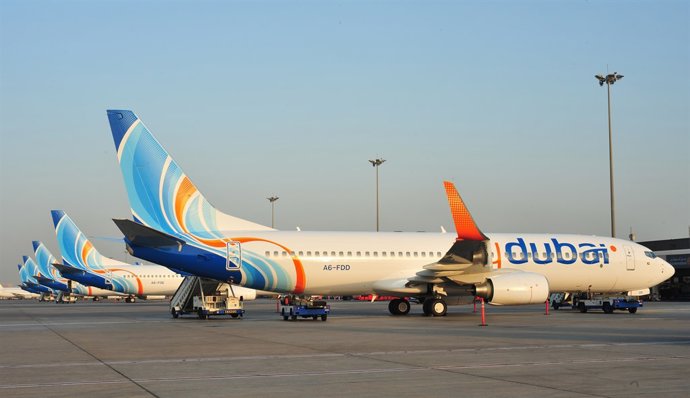 Avión de la compañía FlyDubai