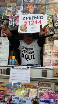 El segundo premio de Lotería de Navidad deja 125.000 euros en Jaén con un décimo vendido en el kiosco del Gran Eje