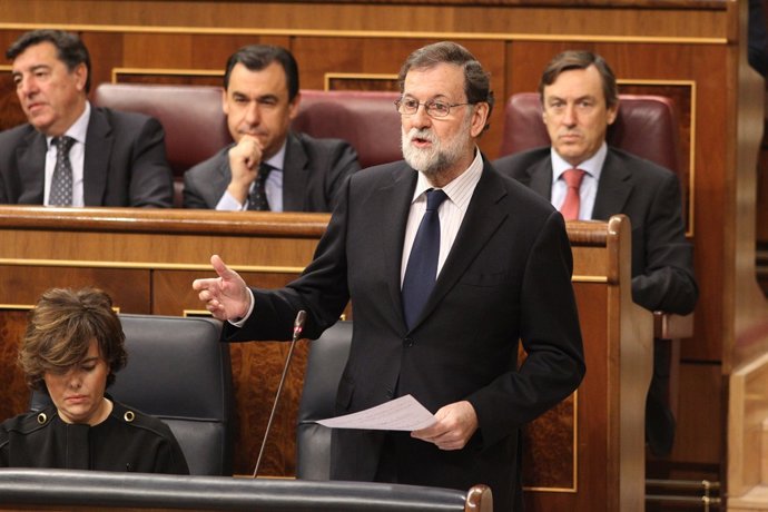 Mariano Rajoy, des del seu escó 