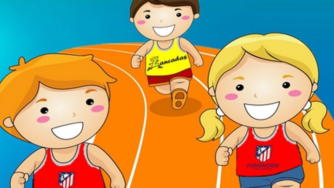 Cartel de la San Silvestre para niños