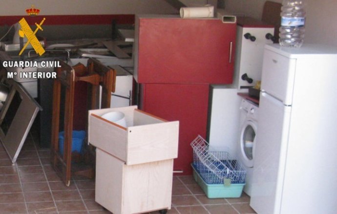 Salamanca.- Material robado en la vivienda