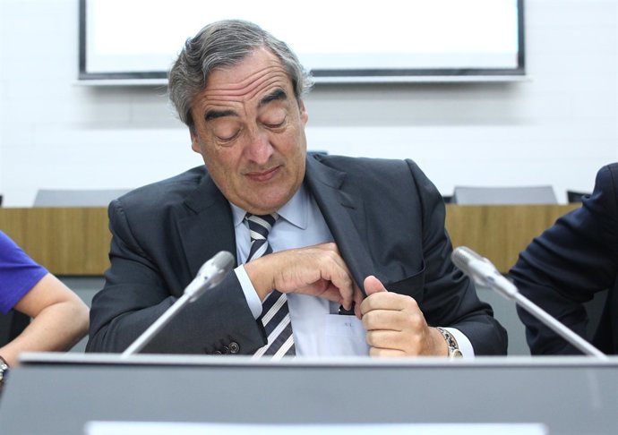 El president de la CEOE, Juan Rosell, en un acte