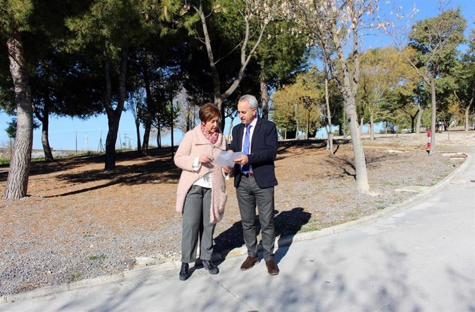 Carmona e Izquierdo, durante el encuentro mantenido