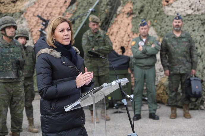 La ministra de Defensa, Maria Dolores de Cospedal, en Tarragona