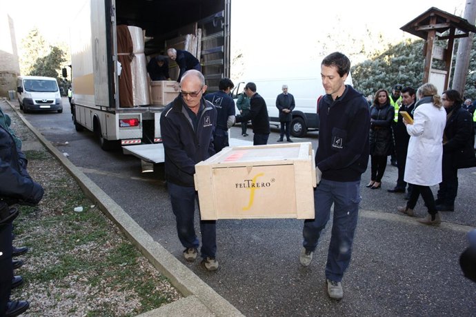 Llegada de los 43 bienes de Sijena