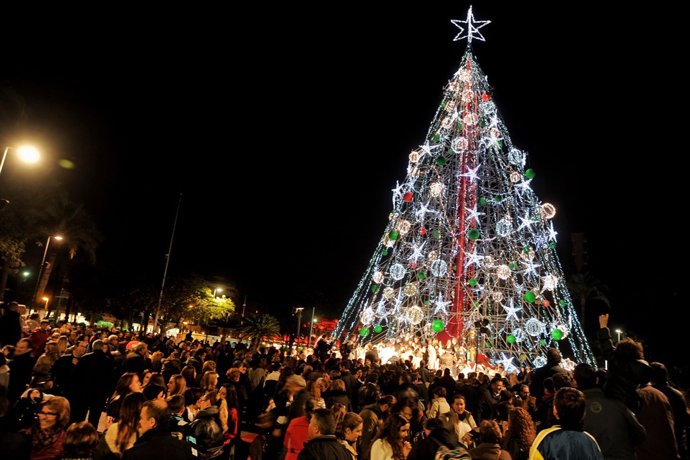 Árbol de Navidad, luces