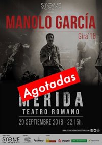 Manolo García agota en menos de 48 horas las entradas para su concierto en el 'Stone & Music Festival' de Mérida