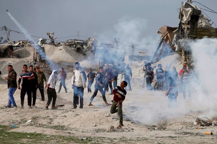 Disturbios en la Ciudad de Gaza