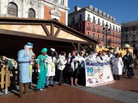 La Plataforma por la Sanidad Pública de Valladolid reivindica una mejora del sistema en forma de villancicos