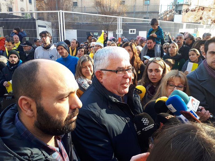 Agustí Alcoberro (ANC) i Marcel Mauri (Òmnium Cultural) 