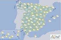 La Navidad vendrá con la entrada de un frente que dejará lluvias en el oeste de la península