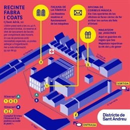 Itinerario del la Fábrica de Juguetes de los Reyes Magos