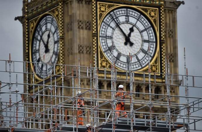 Trabajos de restauración en el Big Ben