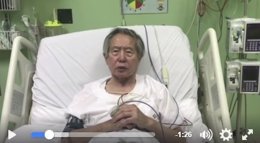 Fujimori, en un vídeo gravat des de la clínica