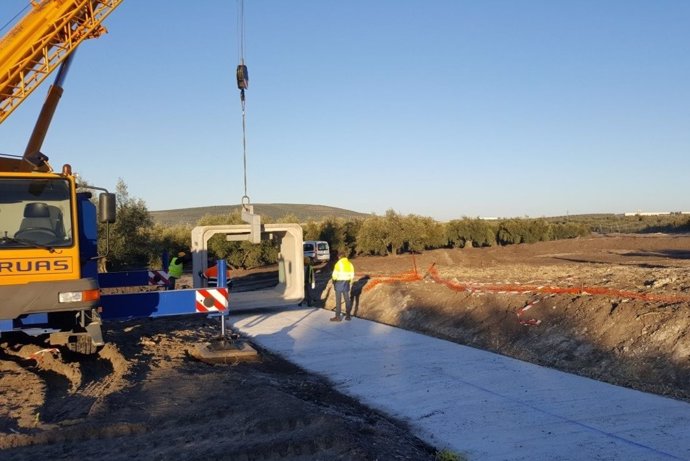 Construcción de la variante de Lucena