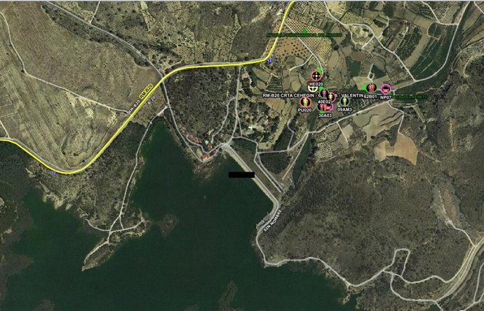 Imagen del lugar en el que ha tenido lugar el incendio