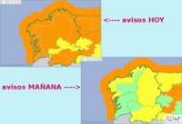 La Aemet mantiene la alerta naranja por viento en Galicia hasta este miércoles