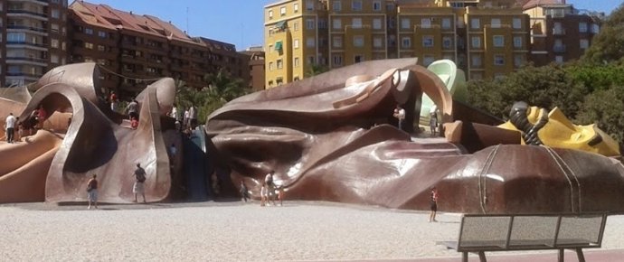 El parque Gulliver, uno de los cerrados por el viento