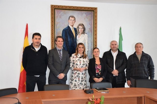 Susana Díaz en el Ayuntamiento de Mollina (Málaga)