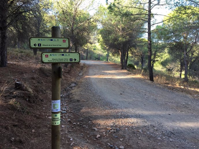 Sendero, Gran Senda Málaga, camino, señal 