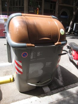 Contenidor d'orgànica a Barcelona