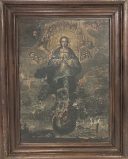 Cuadro de la inmaculada originario del Monasterio de Sijena