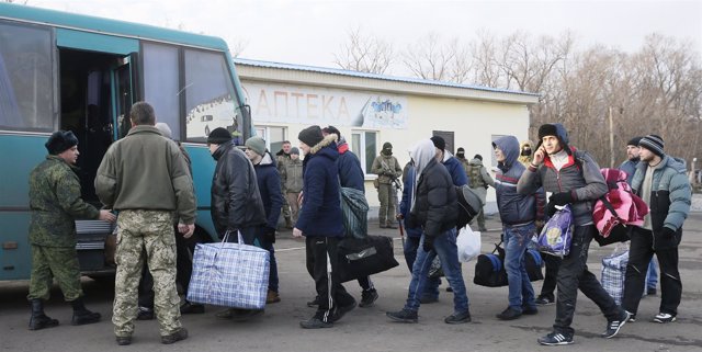 Prisioneros de guerra liberados por los separatistas de Lugansk