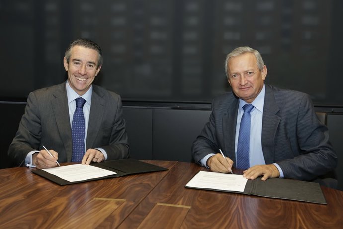 Juan Alcaraz (CaixaBank) i Ángel Villafranca