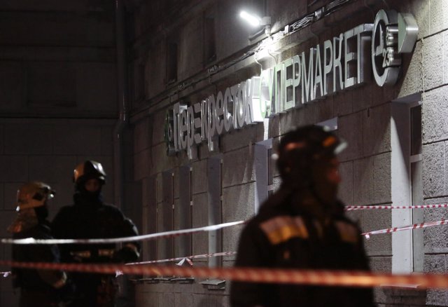 Explosión en un supermercado en San Petersburgo