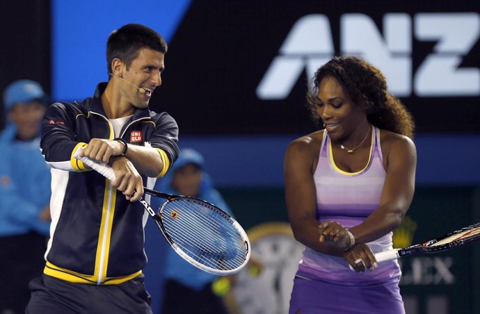 Djokovic y Serena Williams