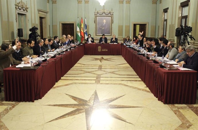 Pleno del Ayuntamiento de Huelva. 