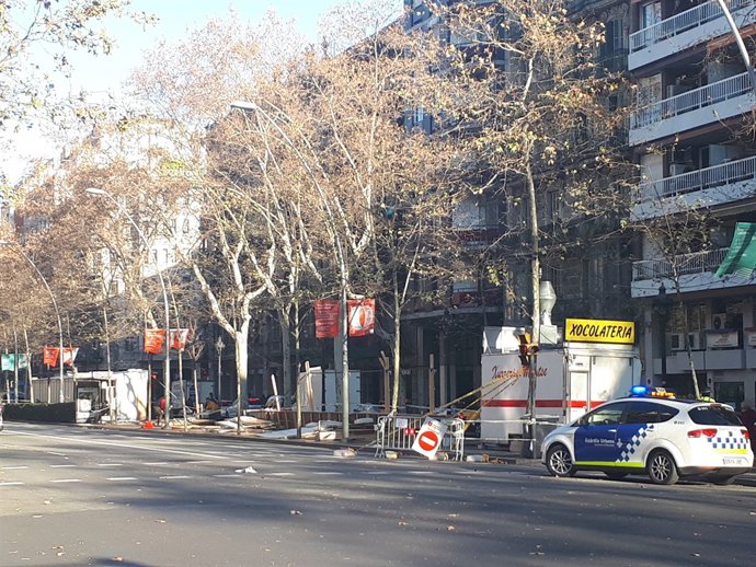 Parades de la Fira de Reis de la Gran Via afectades pel vent