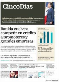 Las portadas de los periódicos económicos de hoy, jueves 28 de diciembre