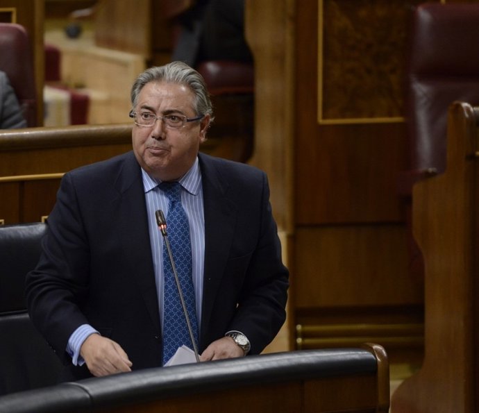 El ministre Juan Ignacio Zoido, en la sessió de control