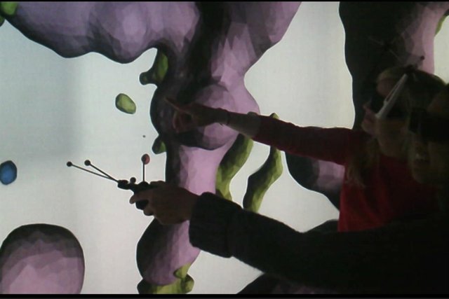 Muestra de la navegación 3D por el remanente de supernova Casiopea A