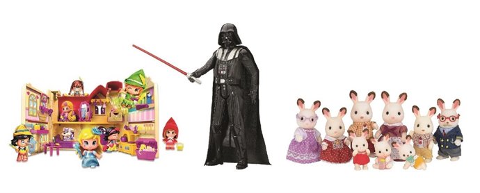 Personatges de ficció: Star Wars, Sylvanian Families i PinyPon