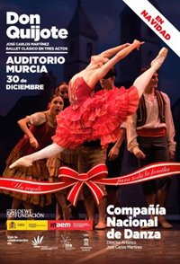 El Auditorio regional acoge este sábado el ballet 'Don Quijote' de la Compañía Nacional de Danza
